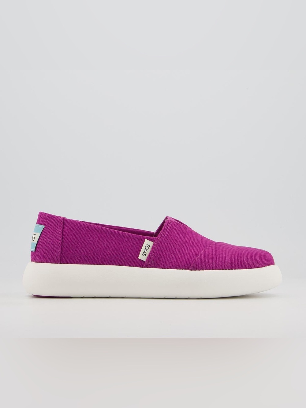 Toms Slip-On Moccasins in Fuchsia Canvas